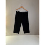 Frank & Eileen  Catherine Favorite Cropped Wide-Leg Sweatpant Black Women's Large Photo 5