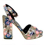 Furla Gioia Printed Leather Block Heeled Sandal - BNIB W/Dustbag & Paperwork Photo 1