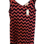 Pink republic NWT  Pink & Navy Chevron Hi-Low Tank Tunic Women's Medium Photo 0