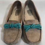 UGG  Brown Suede Leather Shoes Moccasins Women’s Size 5 Photo 5