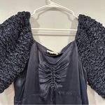 ByTimo Crepe Satin Puffed Dress Navy Blue Small S Photo 2
