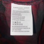 American Eagle NWT  Flannel Plaid Pajamas / Lounge Romper in Burgundy/Charcoal Size M Photo 6
