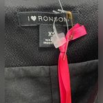 I Heart Ronson Black Spaghetti Strap Beaded Accordian Pleated Dress - XS - NWT Photo 4