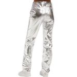 Good American Good Icon Metallic Faux Leather Pants Photo 2