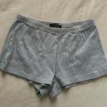 Brandy Melville Baby blue  ribbed pointelle pajama shorts Photo 0