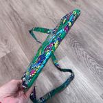 Vera Bradley  Green Paisley Crossbody Bag Purse Quilted Purple Photo 3