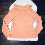 JH Collectibles Light Orange Cowl Neck Frayed Sweater Size L Photo 5