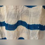 Renee’s NYC Accessories Y2K Viscose Blue and White Striped Scarf with Tassels Photo 1