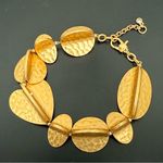 Kate Spade  New York  Worn Gold Metal Petal Bracelet 55g. Photo 1