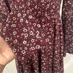 Aeropostale  Dress Floral Womens Size XL Crisscross Back Long Sleeve‎ Midi Dress Photo 3