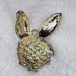 Playboy  Bunny Bling Gold Necklace Pendant Costume Jewelry Photo 1