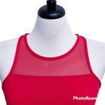 Zyia Active Red Sheer Mesh Paneling Back Zip Up One More Rep Sports Bra Medium Photo 1