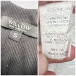 Willow Black Ribbed Knit Bodysuit V Photo 3