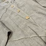 Terracotta Womens Top Large 2 Button Down Geometric Viscose Linen Blend See Pics Size 2X Photo 1