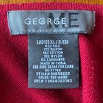 George ME Designs by Mark Eisen Silk Cashmere Blend Sweater Tank Size XL 16/18 Red Photo 2