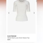 D. Exterior white vneck beaded and gold lurex tank NWOT retail $170 Italy‎ Photo 7