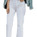 CAbi  white size 4 kick it crop bistro Parisian jeans Photo 0