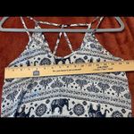 Sienna Sky ‎ blue and white elephant print  tank size S Photo 5