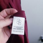 Baltic Born  Vara Satin Maxi Wrap Dress Wine Red Satin New Without Tags Photo 10