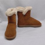 Style & Co  Womens Ankle Boots Size 6 Tiny2 Chestnut Suede Faux Fur Shearling NIB Photo 2