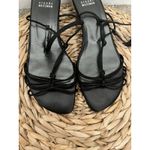 Stuart Weitzman Stuart Weizman black Strappy leather sandals 7.5 Nye Occasion Holiday Cocktail Photo 4