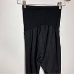 Motherhood  black over the belly leggings size small Photo 4