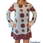 Kori America Boho Lace-Trim Tassel Shift Dress Photo 1