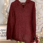 Chunky Oversized Popcorn Sweater Wine Hoodie Red Photo 8