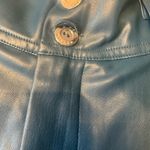 Simon‎ Miller Leather Pants Blue Green High Waist Pleated Wide Leg waist 27 Photo 5