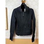 Lululemon **RARE**  Vintage Black Igloo Sunrise Full Zip Fleece Jacket - Size - 8 Photo 5