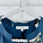 Vince Painted Blooms Hi Low Popover Long Sleeve in Blue Size S Photo 9