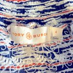 Tory Burch Nadia Embroidered Leaf Smocked Peasant Top Blouse Tassel Size 4 Photo 10