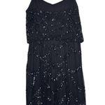 Aidan Mattox Beaded Flapper Cocktail Dress – Black Size 4 Photo 1
