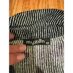 Knit Button Down Long Sleeve Dress Medium Pockets Lagenlook Artsy Black Size 40 Photo 1