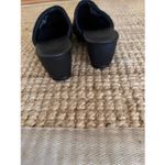 Timberland Women’s Black Leather Slip On Mules Size 7.5 Comfort Shoes Photo 3