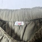 Faherty  Marina‎ Seersucker Short Olive Green Organic Cotton Relaxed Boho Photo 3