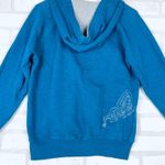 Cocoa Authentic Vintage Blue Butterfly Graphic Hoodie Sweatshirt M/L Size L Photo 14