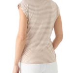 Wonderly  Women's Rolled Shoulder T-Shirt Tan Stripe
13026SPK000063 Photo 1