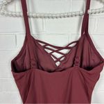 Seafolly Australia Maroon One Piece Active Underwire Swimsuit Size US 10 Photo 7