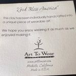 Handmade Handcrafted god bless america flag  Pin Photo 1