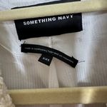 Something Navy  Cream Oversized Sherpa Teddy Coat Women's XXS Photo 3