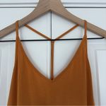 Lululemon Modal-Silk Yoga Tank Top in Autumn Orange athletic yoga Flowy tie back Photo 6