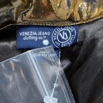 Vintage Venezia Jeans Top Gold Metallic Button Photo 6