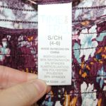 Time And Tru  Burgundy Floral Smocked Top Size Small Photo 6