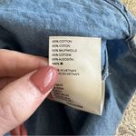 Anthropologie Pilcro Juni Ruffled Denim Button Down Shirt Photo 4