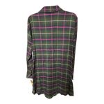 Lauren Ralph Lauren Women's XS Crest Embroidered Sleep Shirt Dress Green Plaid Photo 3