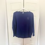 Lululemon  Breckenridge Colorado Bright Blue Long Sleeve Pima Cotton Top Size 8 Photo 1