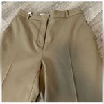 Aritzia  Babaton Agency Pant Wool Trousers Tan Front Crease Minimalist like new 0 Photo 1