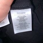 Anne Klein  Cotton Black Blouse With White Embroidery Short Puffed Sleeves XL Photo 10