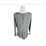 Womens Mossimo Zipper Back Lightweight V Neck Heathered Sweater Photo 3